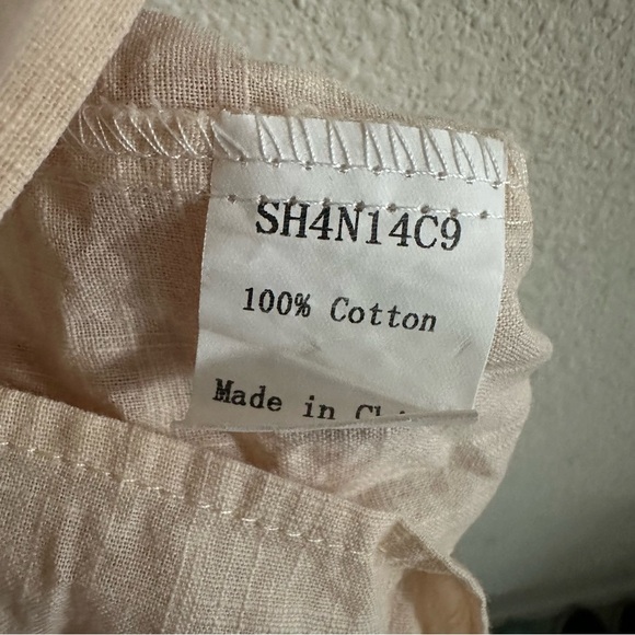 Men’s Short Sleeve Mandarin Collar Shirt Size L - Picture 9 of 11